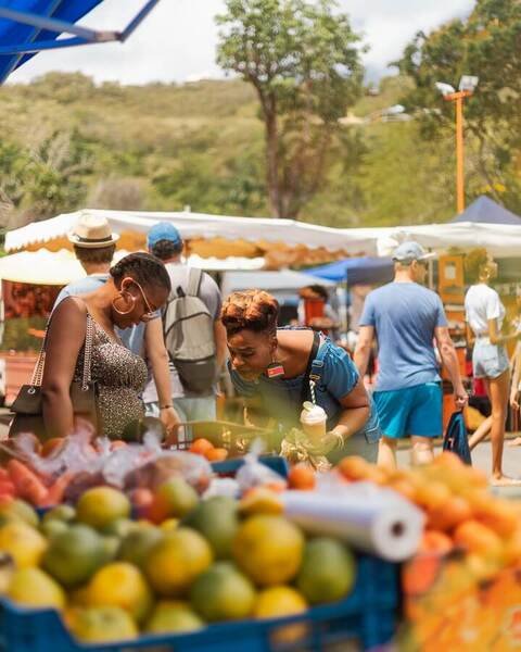 Marché local de Deshaies